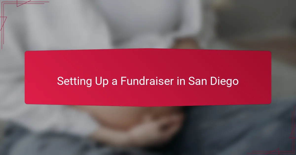 Setting Up a Fundraiser in San Diego