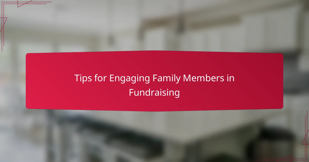 Tips for Engaging Family Members in Fundraising